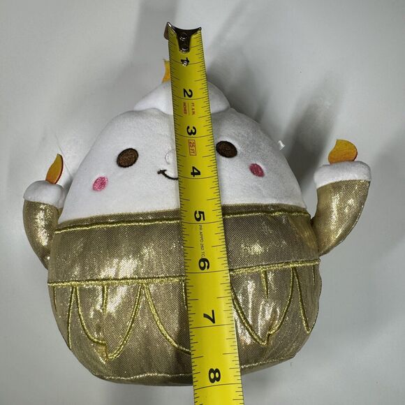 Squishmallows Disney Lumiere Candle 8” Plush Gold Costume HTF SQK0908 - Picture 12 of 14